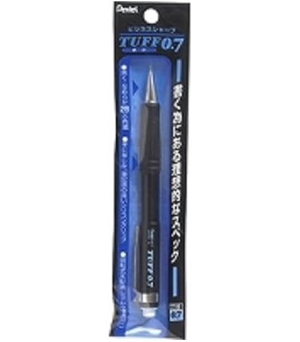 Amazon.co.jp: ぺんてる シャープペンシル タフ 0.7mm ブラック軸 XQE7
