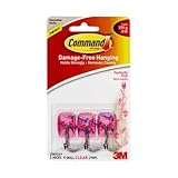 コマンドクリアワイヤフック、ピンク、3 - Pack