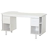 クロシオ ネイルデスク 幅140×奥行70×高さ70cm 組立式 タップ収納 ネイル作業台