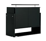 【耐震 鍵付 専用 フィギュア 棚】 レギュラー 上置ハイタイプ 大きさが選べるコレクションラック (ブラック, 浅型（奥行19cm）)