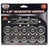 Magnetic Hooks 1 1/2" 10 Piece Set Super Strong [並行輸入品]