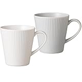 小倉陶器 ザ・ヴェセル マグカップ 軽量 330ml 電子レンジ 食洗機対応 美濃焼 日本製 2色セット (m.ホワイト+グレー)