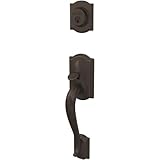 Schlage FC58-CAM カスタム キャメロット キーエントリー シングルシリンダー セクションハンドル、エージド ブロンズ