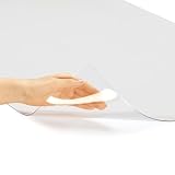 プラス デスクマット クリア サイズ 多数 光沢 インクが移りにくい 1.8㎜厚 厚手 1176×585mm 透明 DM-127CX 41-162