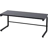山善(YAMAZEN) キッチンサポートラック 幅60 スチール製 キッチン用品スタンド ブラック RKS-6022(BK)