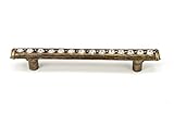 Carpe Diem Hardware 871-3C Cache Antique Brass 4-Inch Center Pull with Swarovski Crystals [並行輸入品]