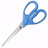 プラス はさみ ステンレスハサミ ブルー 扱いやすい大きなリング 34-896 SC-160R BL