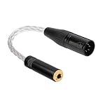 ipovoq 4 pin xlr to 3.5 mm ケーブル 3.5 mm to 4 pin xlr 10cm 単結晶銅 xlr4 ピン 3.5mm バランス ケーブル 4.4 mm 5 極 変換 xlr キャノン オーディオケーブル 3.5mm メス xlr オス (XLR 4pin to 3.5mm female)