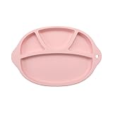 Carfeny ベビー お食事マット シリコン ランチョンマット 子供用 離乳食 ベビー食器 滑り止め (ピンク)