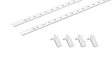 南海プライウッド 棚受け シンプルステン棚柱セット ホワイト 10×1820mm TBSS-W