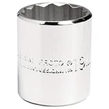 Stanley Proto J5225M 3/8-Inch Drive Socket, 25mm, 12 Point by Stanley-Proto