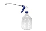 セフティー3 使いやすい ハンドスプレークリアボトル どんな角度でも使用可能 真鍮噴口 1000ml ロングノズル