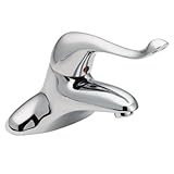 Moen 8416 F05 Commercial m-dura 4-inch Centerser洗面所蛇口with Single 15.24 CMハンドル、.5-gpm、クロム