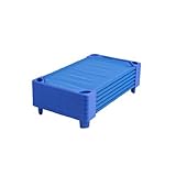 ECR4Kids Streamline Ready-to-Assemble Toddler Cots (6 Pack), Blue [並行輸入品]