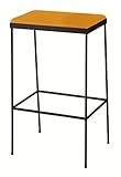 オリバー ダイニング ハイカウンタースツール スチール ビニールレザー張り ブラック×ブラウンオレンジ (S・CS-356・ST+CL-20I)