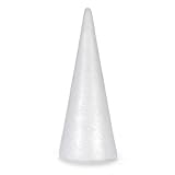 Bulk Buy: Darice DIY Crafts Durafoam Cone White 9.85 inches 01260P by Darice Bulk Buy