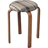 東谷 スタッキングスツール チェックブラウン