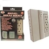 IIT 26840 6 Outlet Swivel-Mount Surge Protector Socket [並行輸入品]