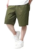 [エムアールユー] ショートパンツ メンズ ハーフパンツ 接触冷感 ストレッチ 軽量 軽い ドライ 短パン 半ズボン カーキ M