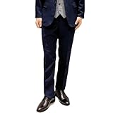 [オリヒカ] 裾上げ済み 洗えるストレッチスラックス 【防しわ ウォッシャブル ストレッチ ノータック】 メンズ 紺/無地(4HM5S9S)