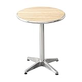 ガーデン丸アルミウッドテーブル【カメリア -CAMELIA-】（ガーデン　丸　テーブル　木製　60幅）