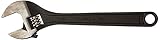 SK Hand Tool 38012 Black Oxide Adjustable Wrench, 12-Inch by SK Hand Tool