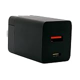 ラスタバナナ AC充電器 Type-C 2ポート PD対応 PPS 33W Type-A 5V 2.4A 高速充電 GaN 窒化ガリウム ブラック RACCA33W01BK