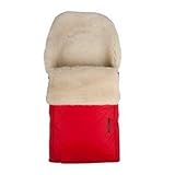 Kaiser 4011863104336 Lambskin Footmuff White / Red by Kaiser