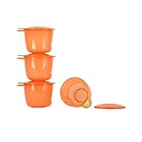 予備校と行くフードポット、1パックオレンジ4 (Vital Baby) (x 6) - Vital Baby Prep and Go Food Pots, Orange 4 per pack (Pac