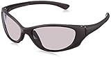 MCR Safety PA112AF Plasma Polycarbonate Dual Lens Glasses with Black Frame and Gray Anti-fog Lens by