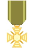 Wallmonkeys Cute Cartoon Medal - 3 Peel and Stick Wall Decals WM171403 (60 in H x 42 in W) [並行輸入品]
