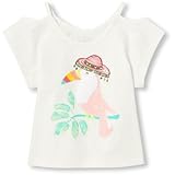 ザ・チルドレンズプレイス THE CHILDREN'S PLACE/ ショートスリーブインベリッシュパロットコールドショルダートップ OFF ホワイト トップス半袖Tシャツ 2歳【並行輸入】