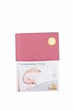 Pinolino Terry Cloth Fitted Sheet for Cot Bed, Antique Pink by Pinolino
