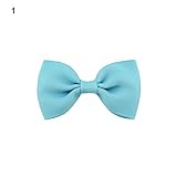 Nice Days(ナイス ディズ) ヘアアクセサリー 子供 ヘアピン ヘアクリップ 可愛い リボン 蝶結び 4個入り (ブルー)