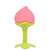 歯がため　フルーツのはがため　噛み心地いい　3ヶ月からのベビーに　ピーチ