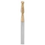 Akozon 1pc 38mmチタンコーティングボールノーズミリングカッター3.175mm（1 / 8in）シャンクカッティングビット(3.175 * 12mm)