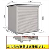 ヨド物置　エルモトピット　LOCU-2225HF　基本棟 （床タイプ）　【自転車・バイクの盗難対策に　バイクガレージ】 カシミヤベージュ