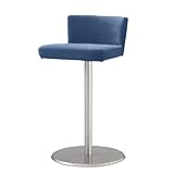 オリバー ダイニング ハイカウンターチェア スチール 布 シルバー×スカイブルー (S・CS-133・ST+FF-20L)