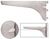 C.R. LAURENCE 187LLA18 CRL Anochrome 46cm KV Adjustable Heavy-Duty Steel Shelf Bracket