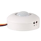 COOLWEST AC 110V-130V Max 200W Outdoor/Indoor Security PIR Human Body Motion Sensor Detector Inducto