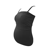 パッド付チューブトップキャミソール 【ダリア】 授乳機能付き授乳服 ブラック S