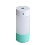 Ruanyi 家庭用ポータブルUSB超音波加湿器、ミニアロマテラピーウォームホワイトLEDナイトライト（1PCS） ( 色 : Green )