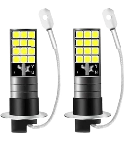 Amazon | 12V 24V 対応 H3 LED フォグランプ バルブ ホワイト