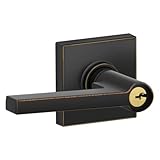 Schlage j54-sol-col Solstice Single円柱KeyedエントリドアレバーSet with 12月, Aged Bronze