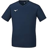 [ミズノ] トレーニングウェア 半袖 Tシャツ ナビドライ Vネック 吸汗速乾 インナー 肌着 メンズ ドレスネイビー/ホワイト M