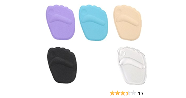 Amazon 幸せな つま先 インソール クッション パッド シリコン 3dデザイン 快適 靴のサイズ調整にも 通気性 抗菌 5色 パープル 1足 インソール