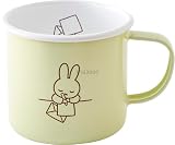 富士ホーロー ミッフィー パステル マグカップ 8cm ペールグリーン てがみ miffy 琺瑯