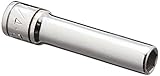 SK Hand Tool 41908 6 Point 1/4-Inch Drive Deep Socket, 1/4-Inch, Chrome [並行輸入品]