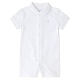 ポロ ラルフローレン カバーオール 半袖 ベビー 男の子 6-24ヶ月 （サイズ：24M、カラー：WHITE） Polo Ralph Lauren [並行輸入品]