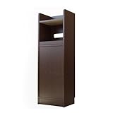 クロシオ ターミナルキャビネット ハイタイプ ブラウン 幅40cm奥行29cm高さ120cm